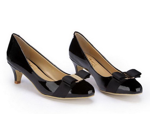 Ferragamo Shallow mouth kitten heel Shoes Women--004